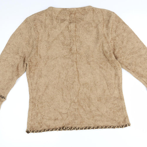 Klas Womens Brown   Pullover Jumper Size M
