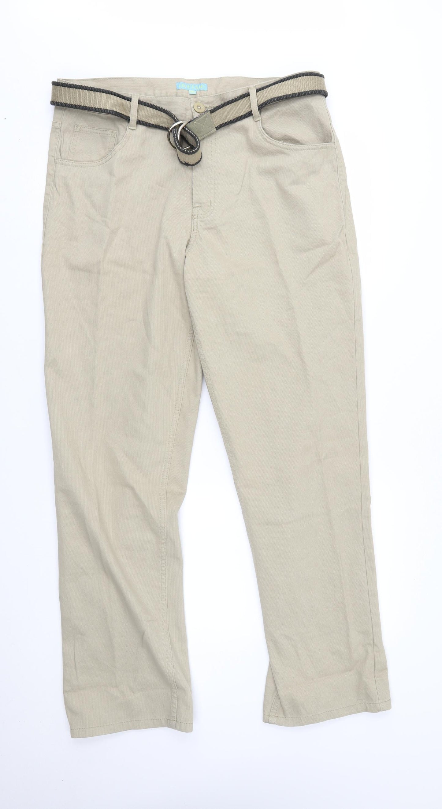 Avenue Mens Beige   Straight Jeans Size 36 L32 in