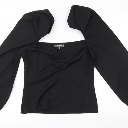Missguided Womens Black   Basic Blouse Size 12