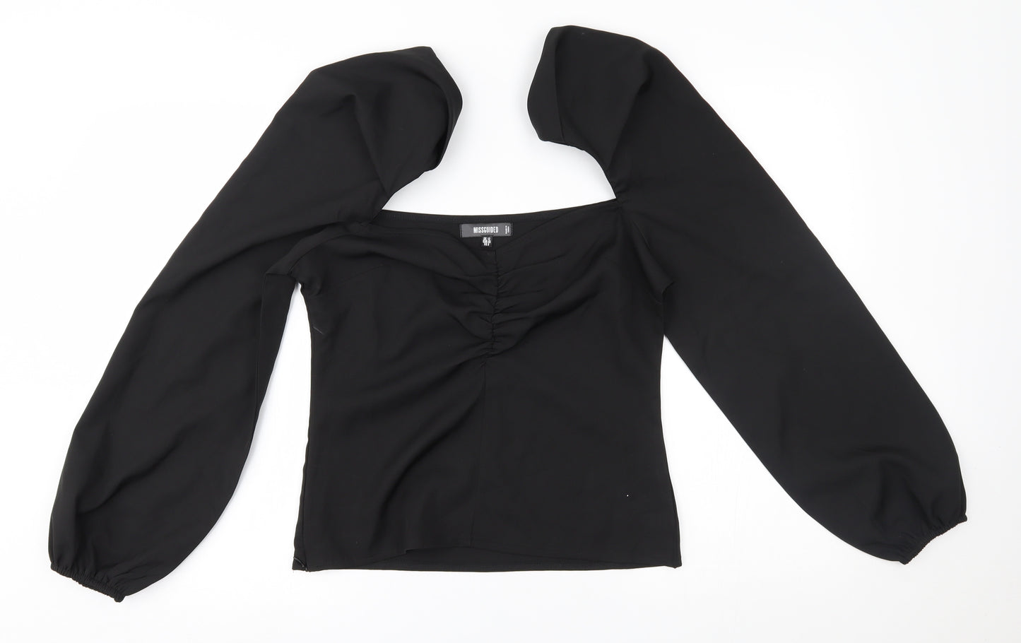 Missguided Womens Black   Basic Blouse Size 12