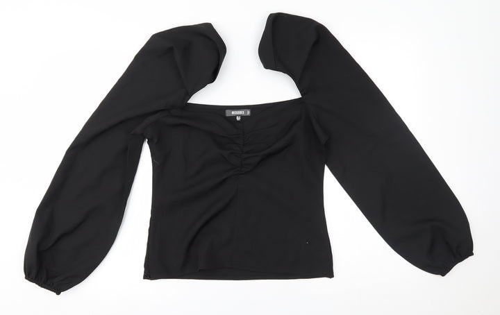 Missguided Womens Black   Basic Blouse Size 12