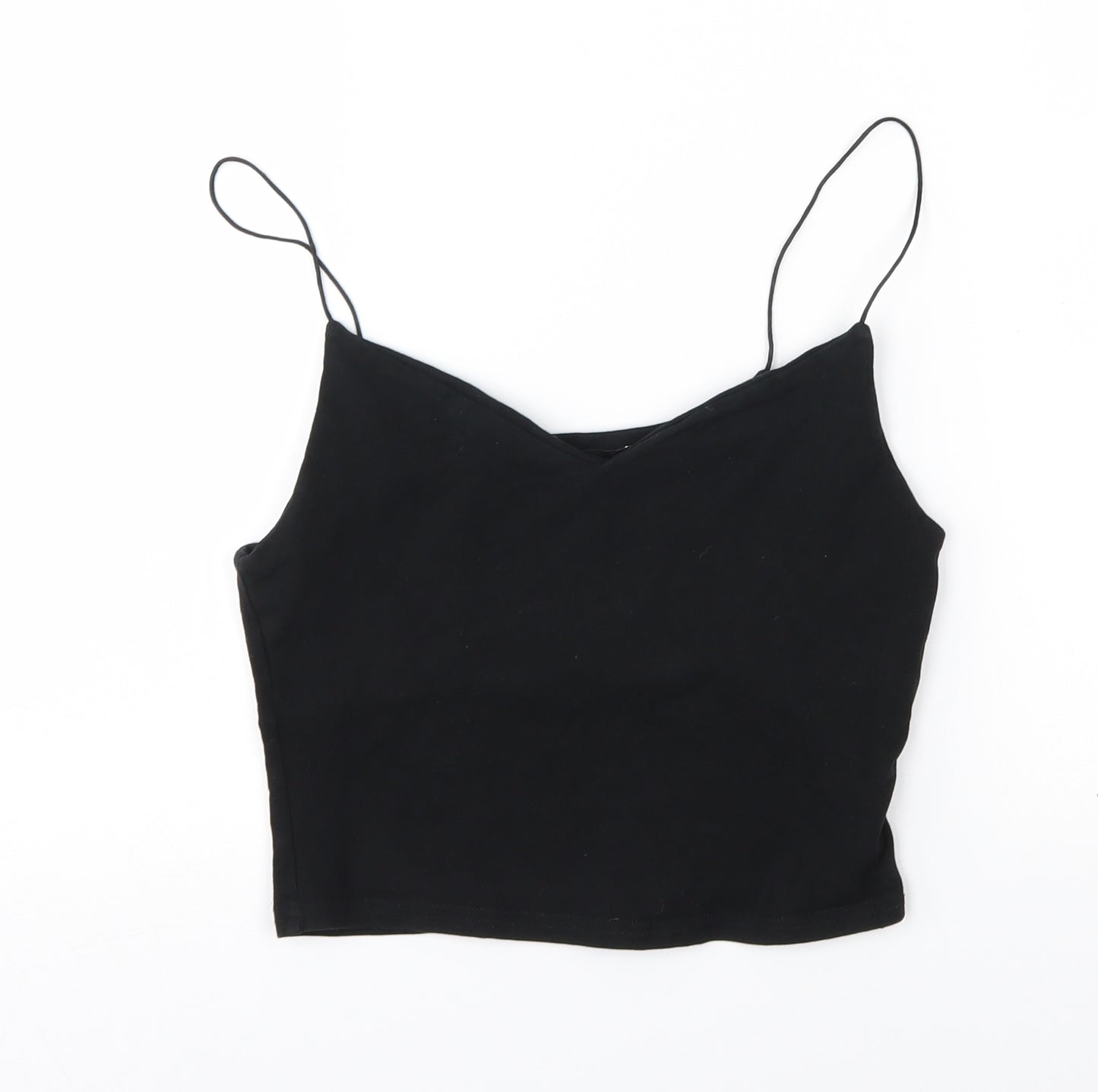 New Look Womens Black   Cropped Tank Size 8