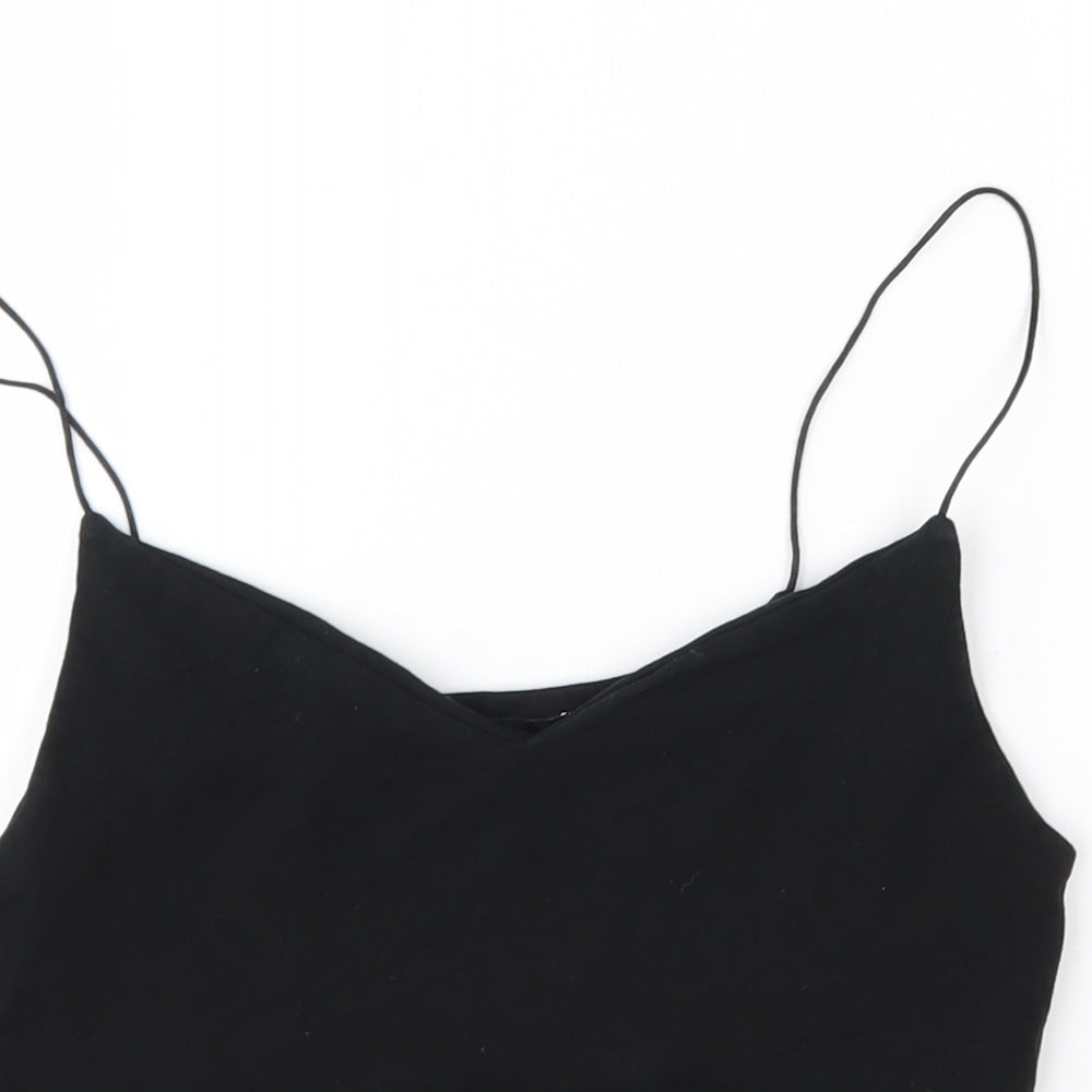 New Look Womens Black   Cropped Tank Size 8