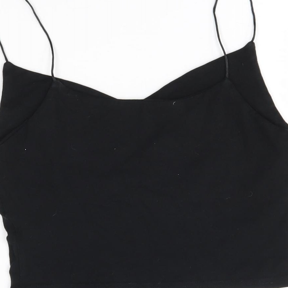 New Look Womens Black   Cropped Tank Size 8