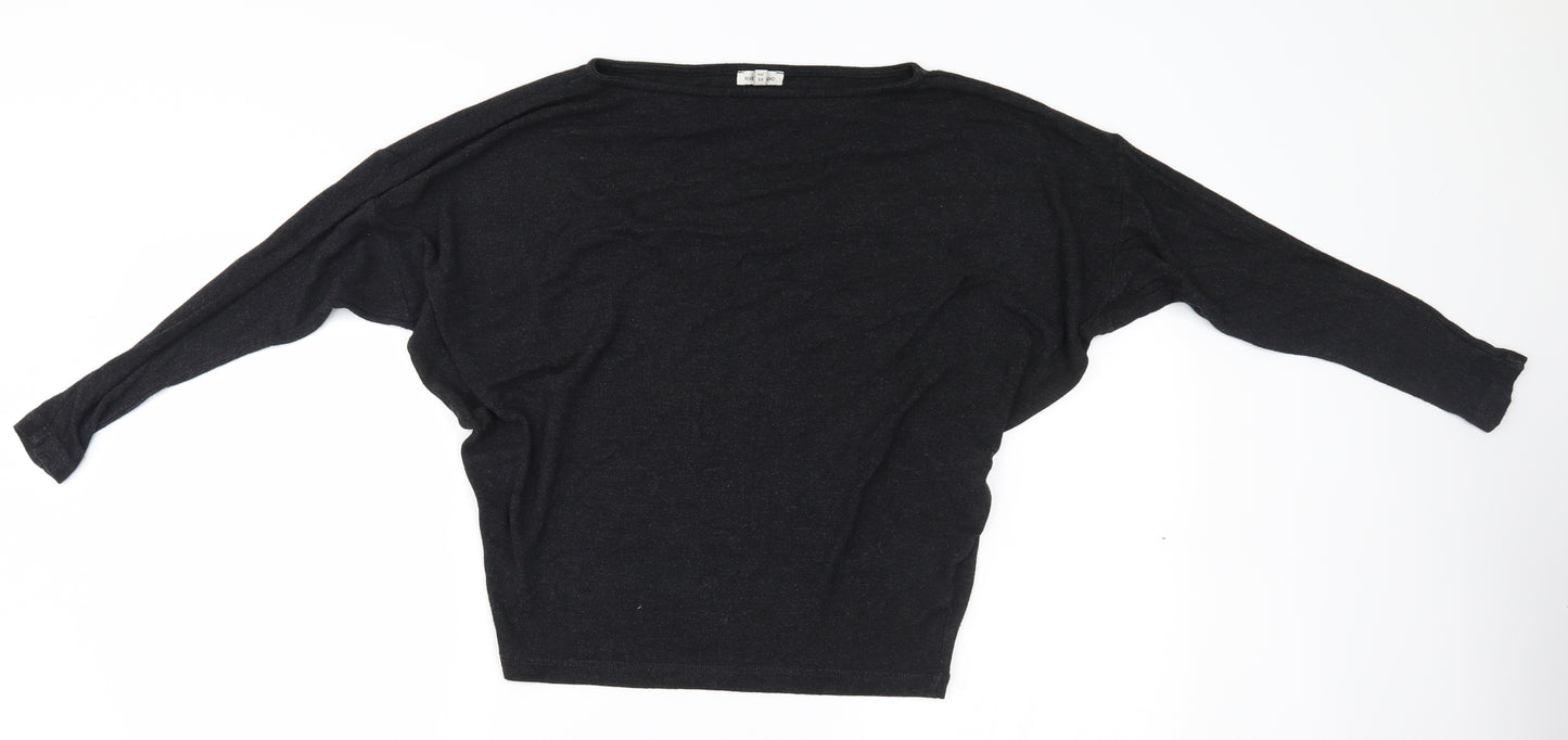 River Island Womens Grey   Basic T-Shirt Size 8
