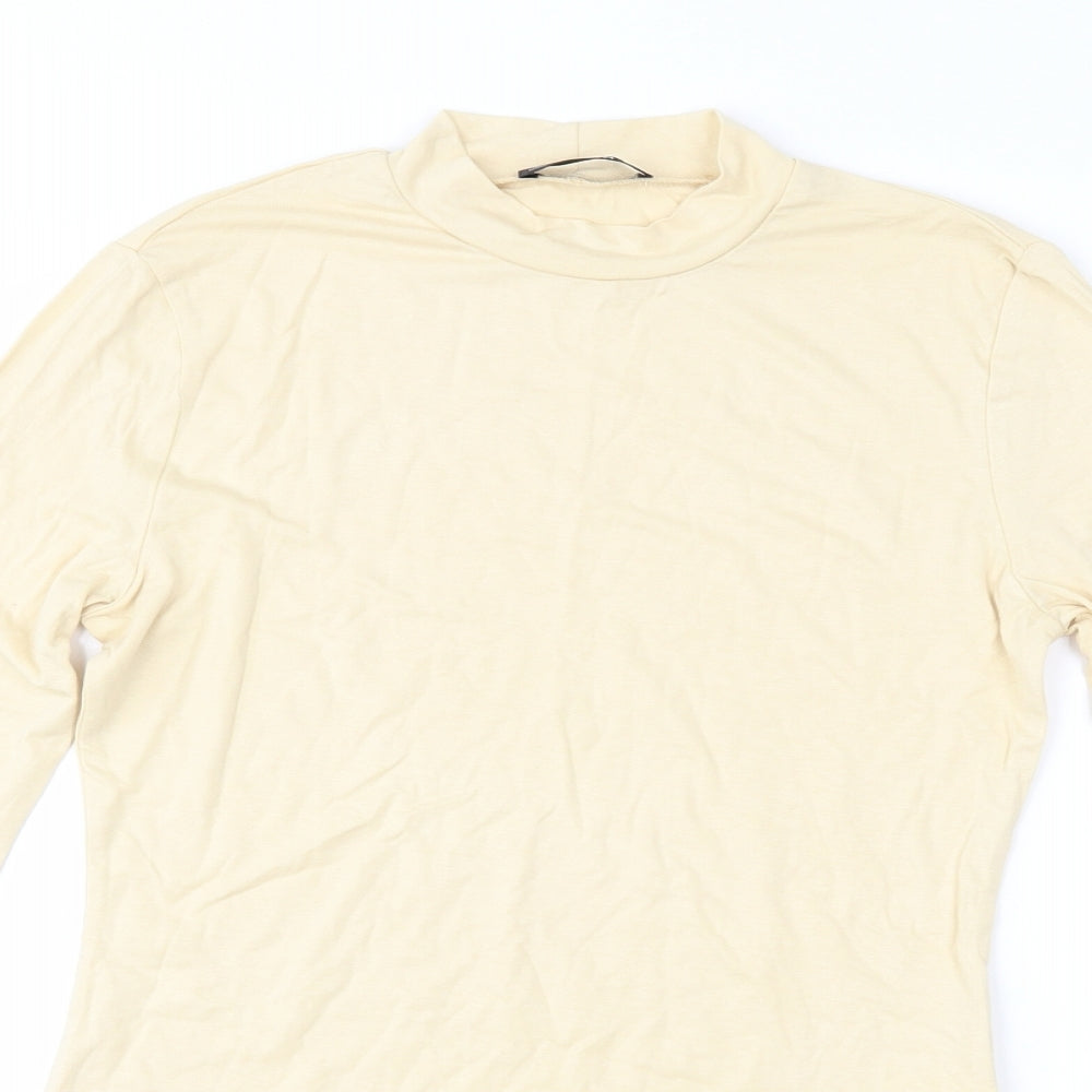 SheIn Womens Yellow   Basic T-Shirt Size S