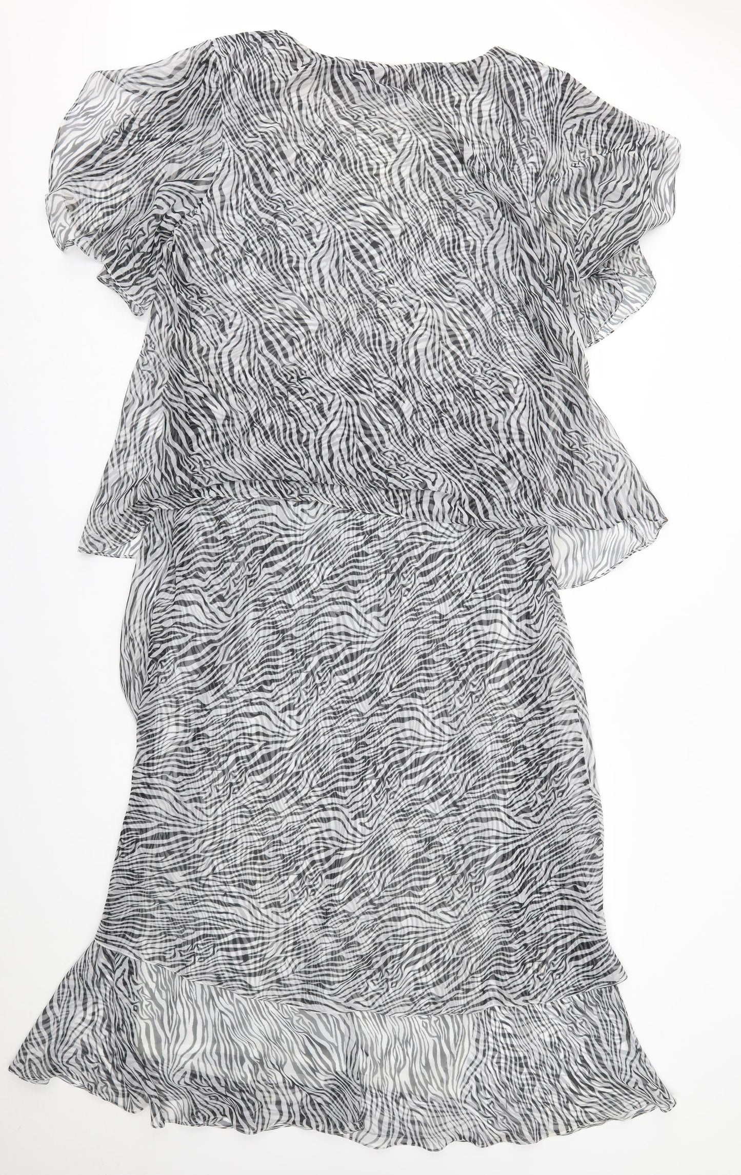 Lewis henry Womens Grey Animal Print  A-Line  Size 18