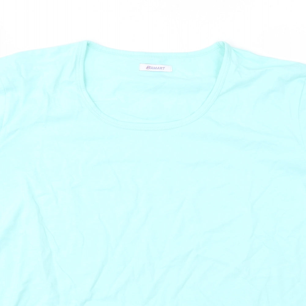 Damart Womens Blue   Basic T-Shirt Size 14