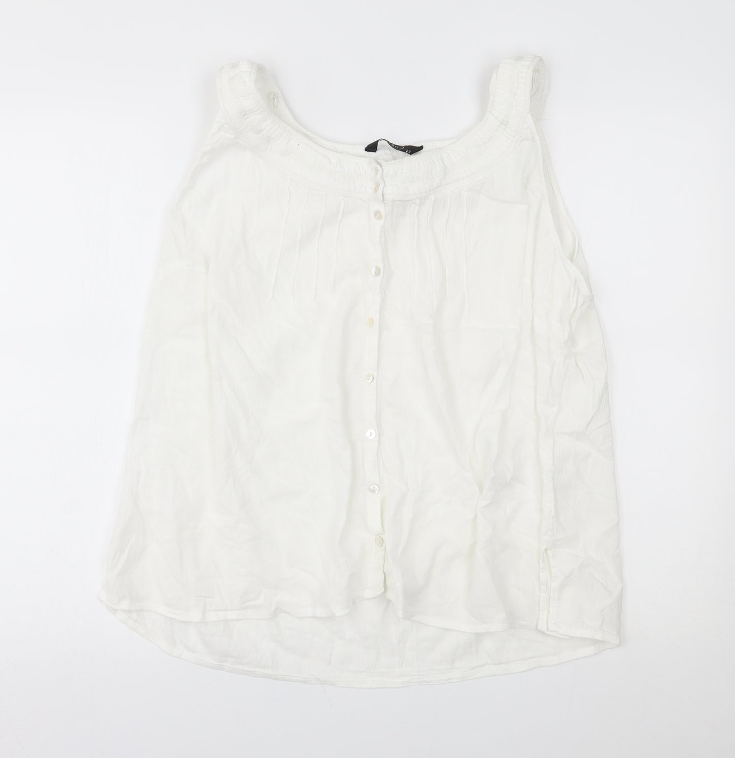 BM Womens White   Basic Blouse Size 22