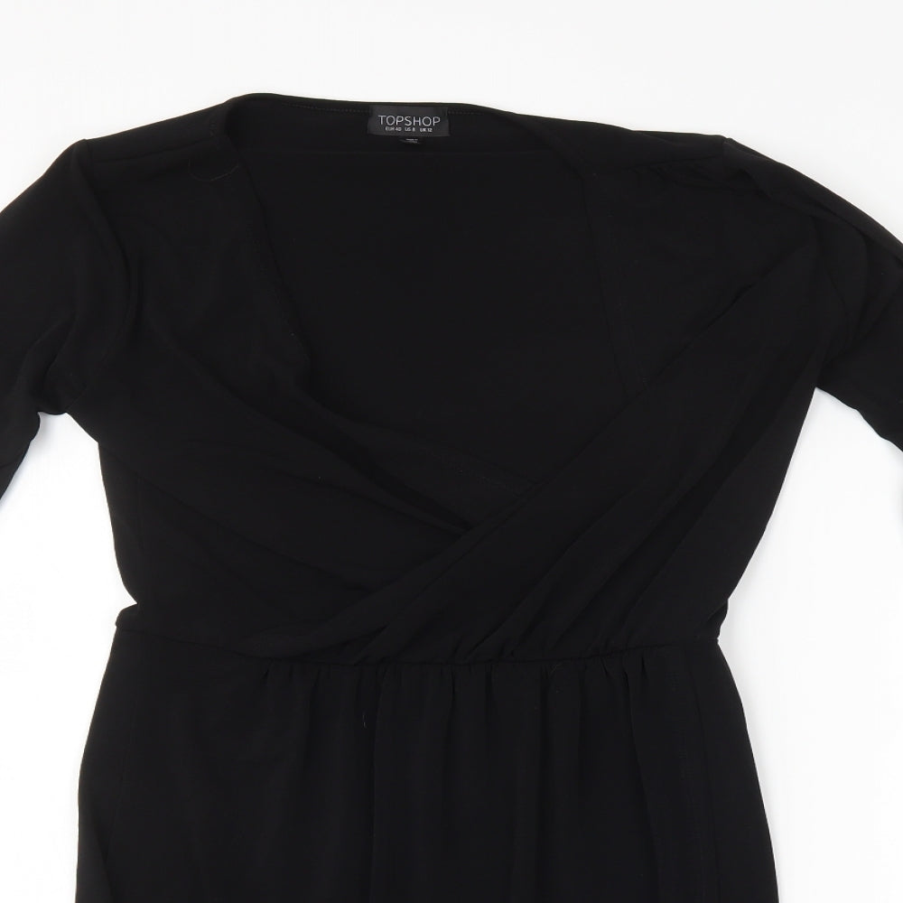 Top Shop Womens Black   A-Line  Size 12