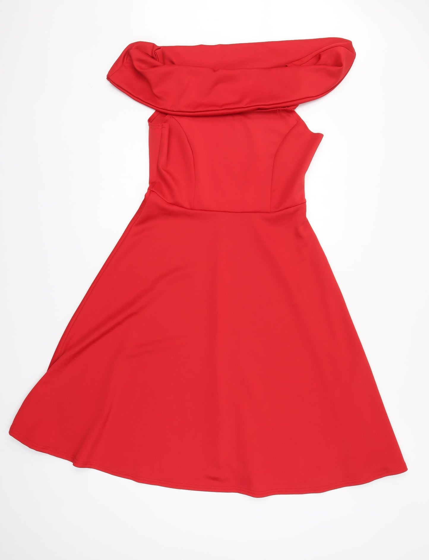 Boohoo Womens Red   A-Line  Size 14