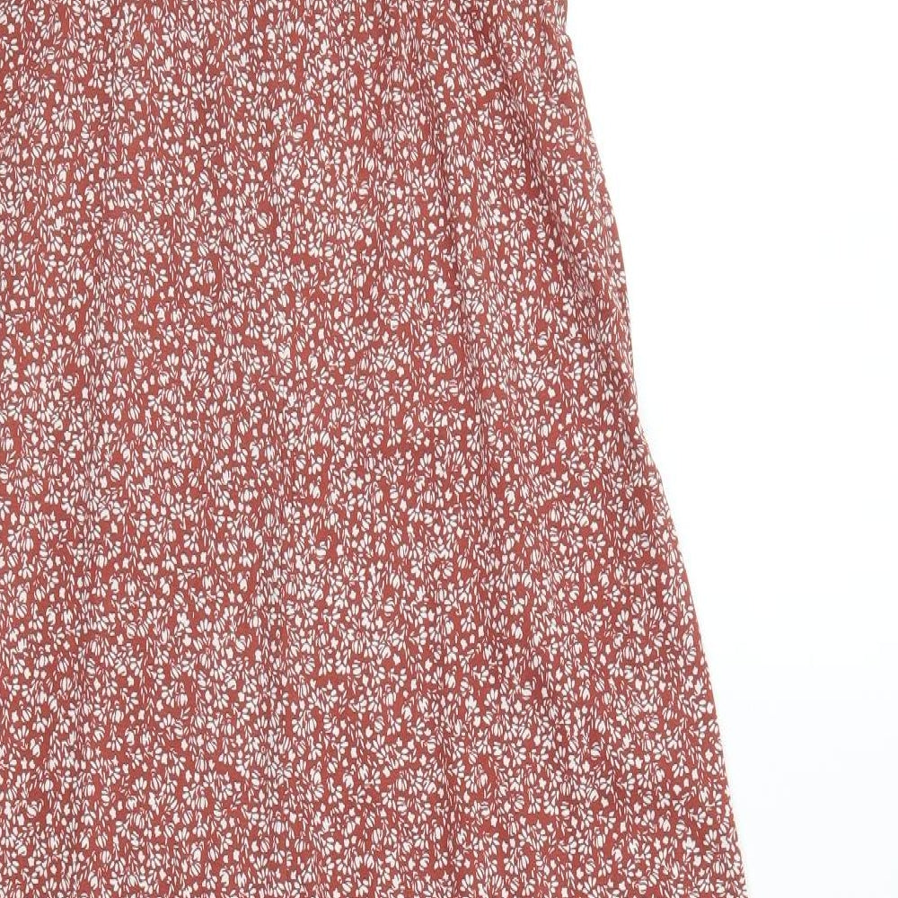 SheIn Womens Beige Floral  Jumpsuit One-Piece Size M