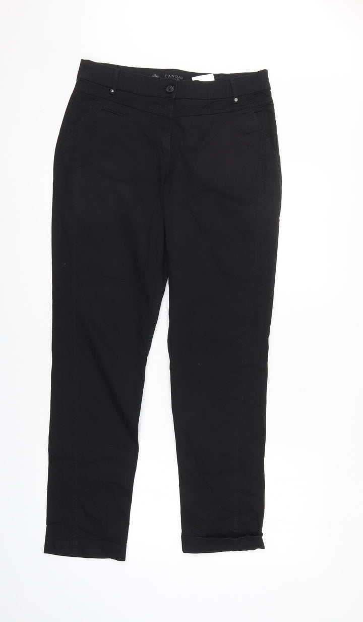 Canda Womens Black  Denim Straight Jeans Size 8 L29 in
