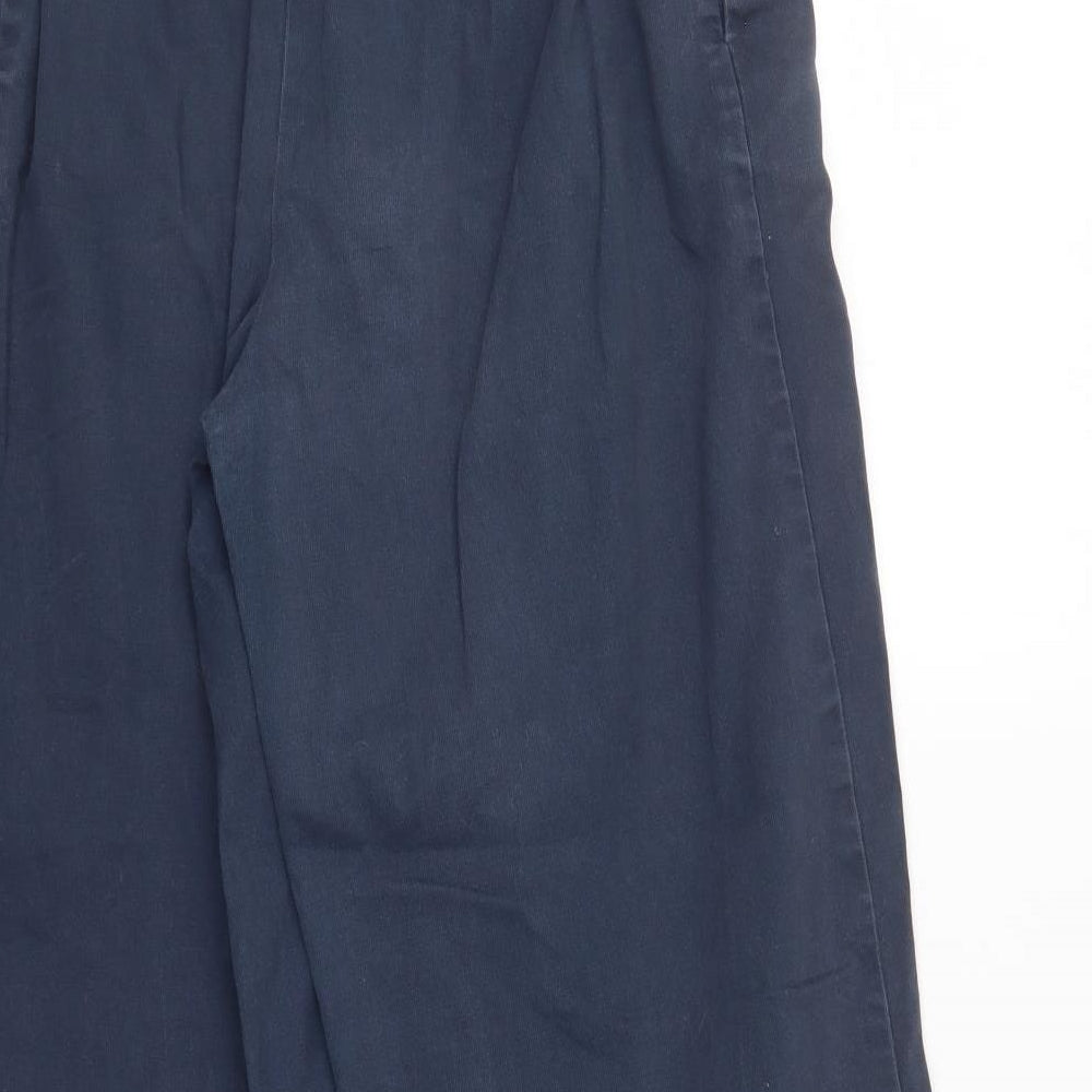 Zara Womens Blue   Cropped Trousers Size M L26 in