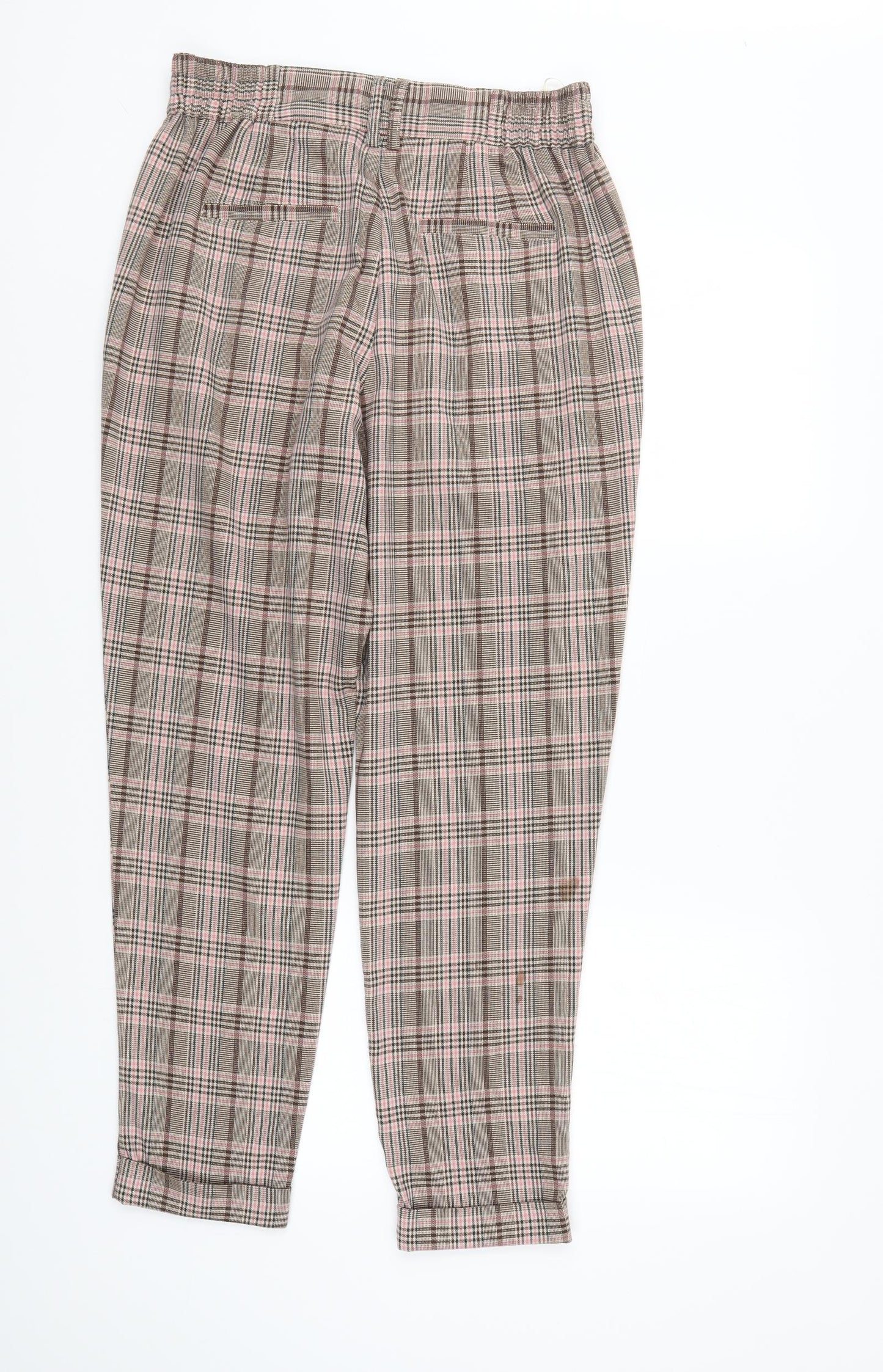 NEXT Womens Multicoloured Check  Trousers  Size 10 L29 in