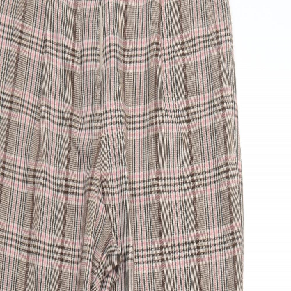 NEXT Womens Multicoloured Check  Trousers  Size 10 L29 in
