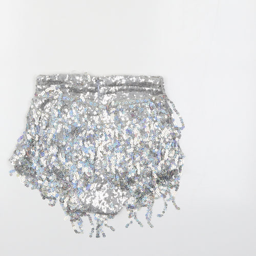 Elsie & Fred Womens Silver   Culotte Shorts Size XS