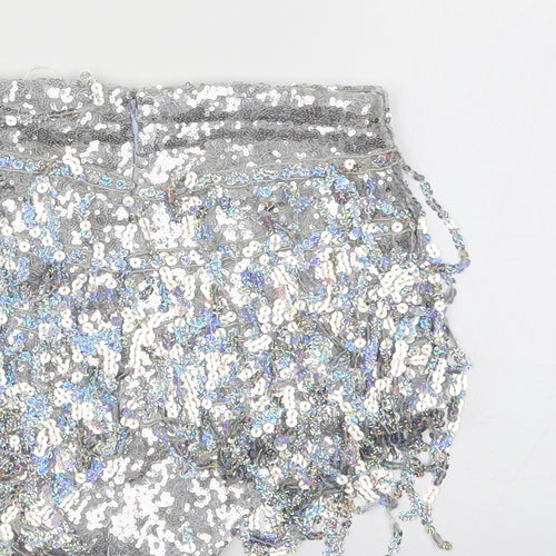 Elsie & Fred Womens Silver   Culotte Shorts Size XS