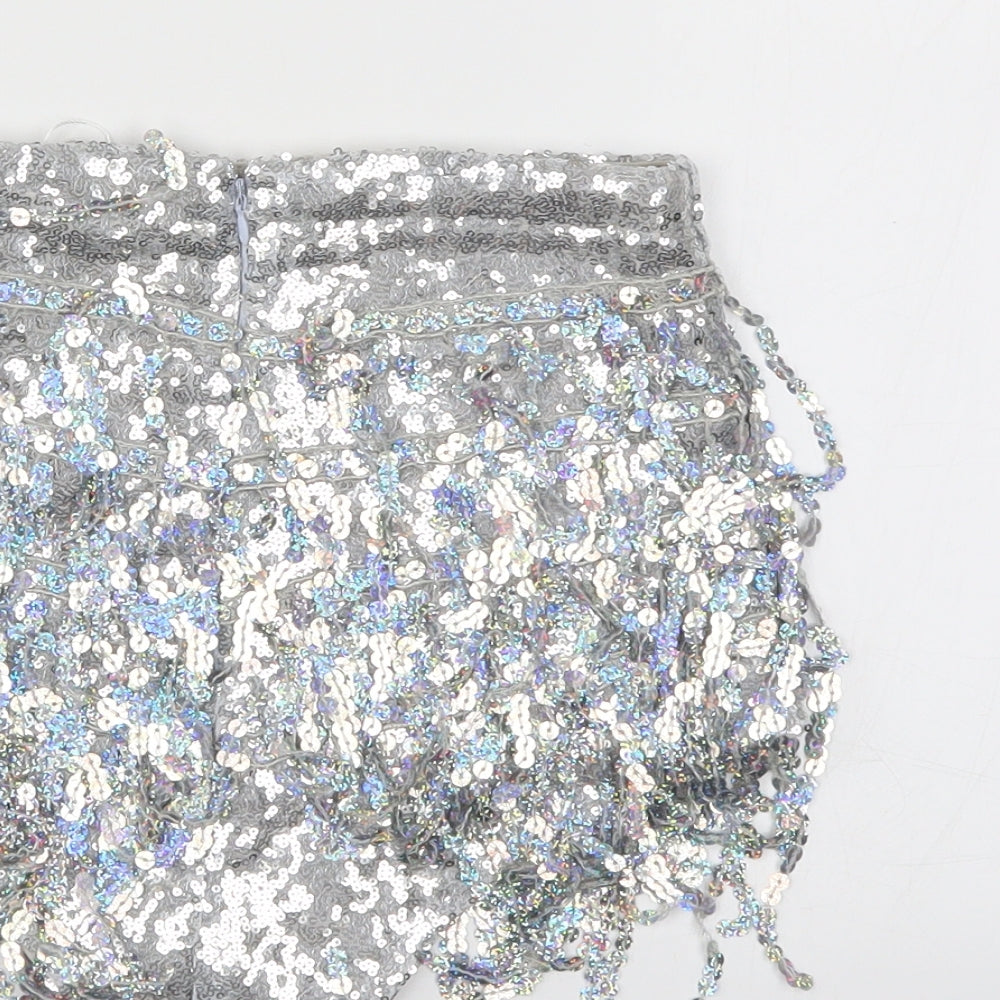 Elsie & Fred Womens Silver   Culotte Shorts Size XS