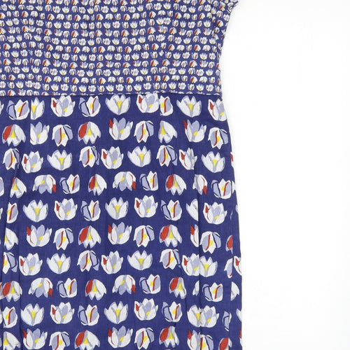 White Stuff Womens Blue Floral  Shift  Size 16