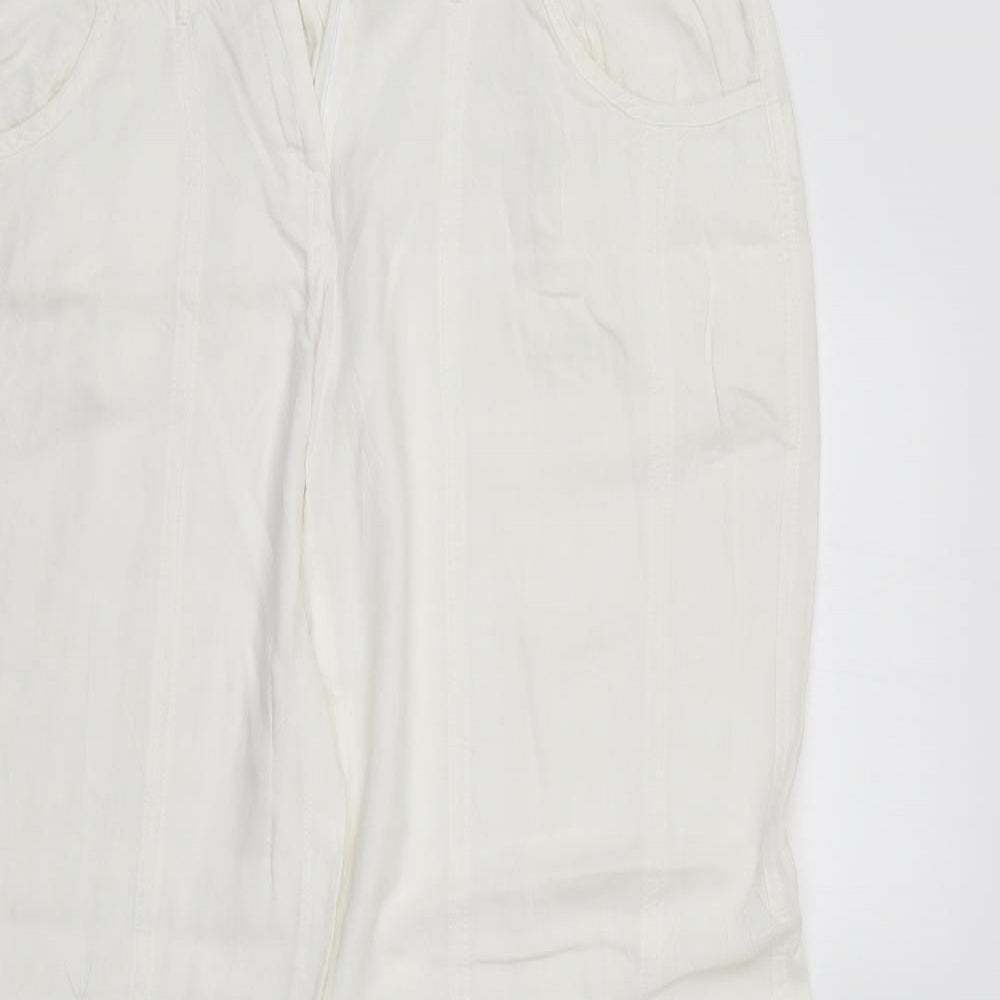Tatwm Womens White   Trousers  Size 12 L29 in