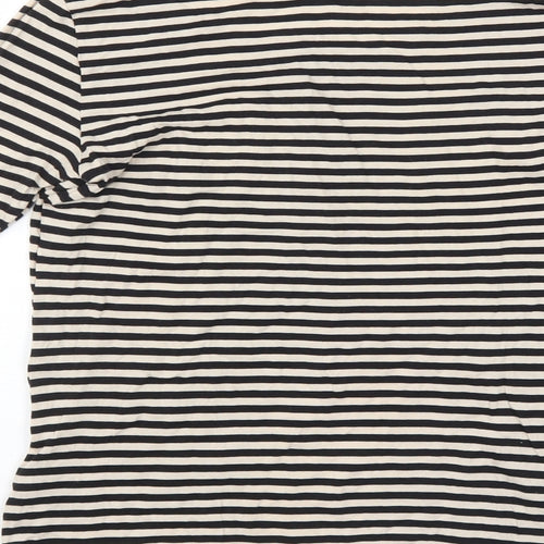 H&M Womens Black Striped  Pullover Jumper Size S
