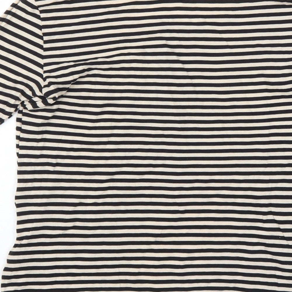 H&M Womens Black Striped  Pullover Jumper Size S