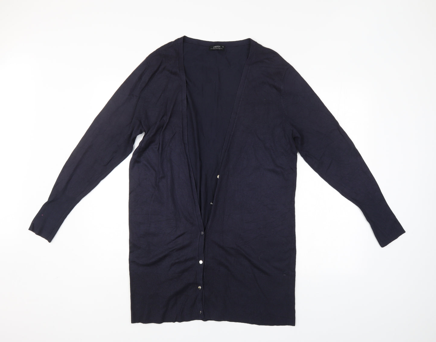 Papaya Womens Blue   Cardigan Jumper Size 16