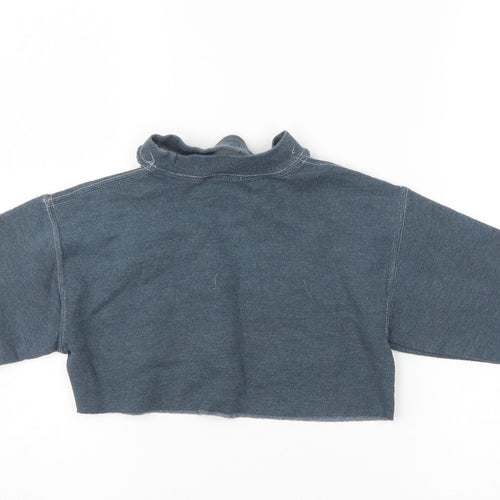 Ratchet Womens Blue   Pullover Sweatshirt Size S  - crop top