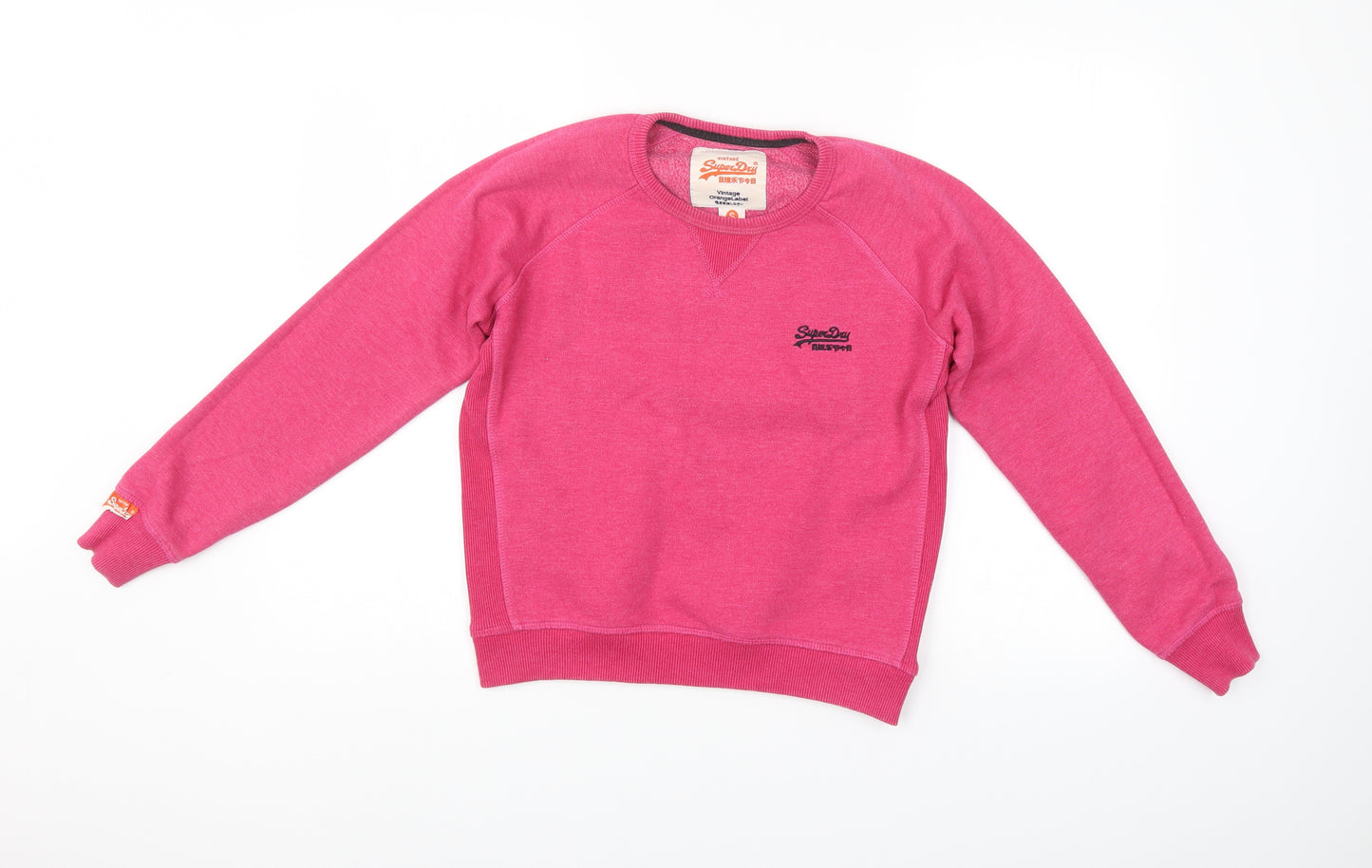 Superdry Womens Pink   Pullover Sweatshirt Size S