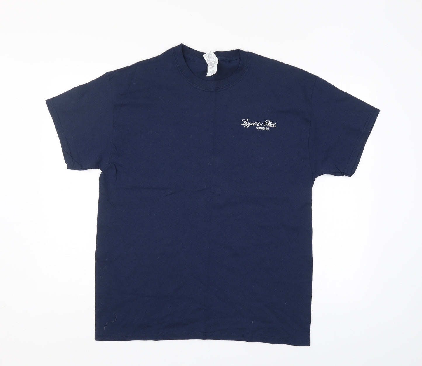 Gildan Mens Blue    T-Shirt Size L