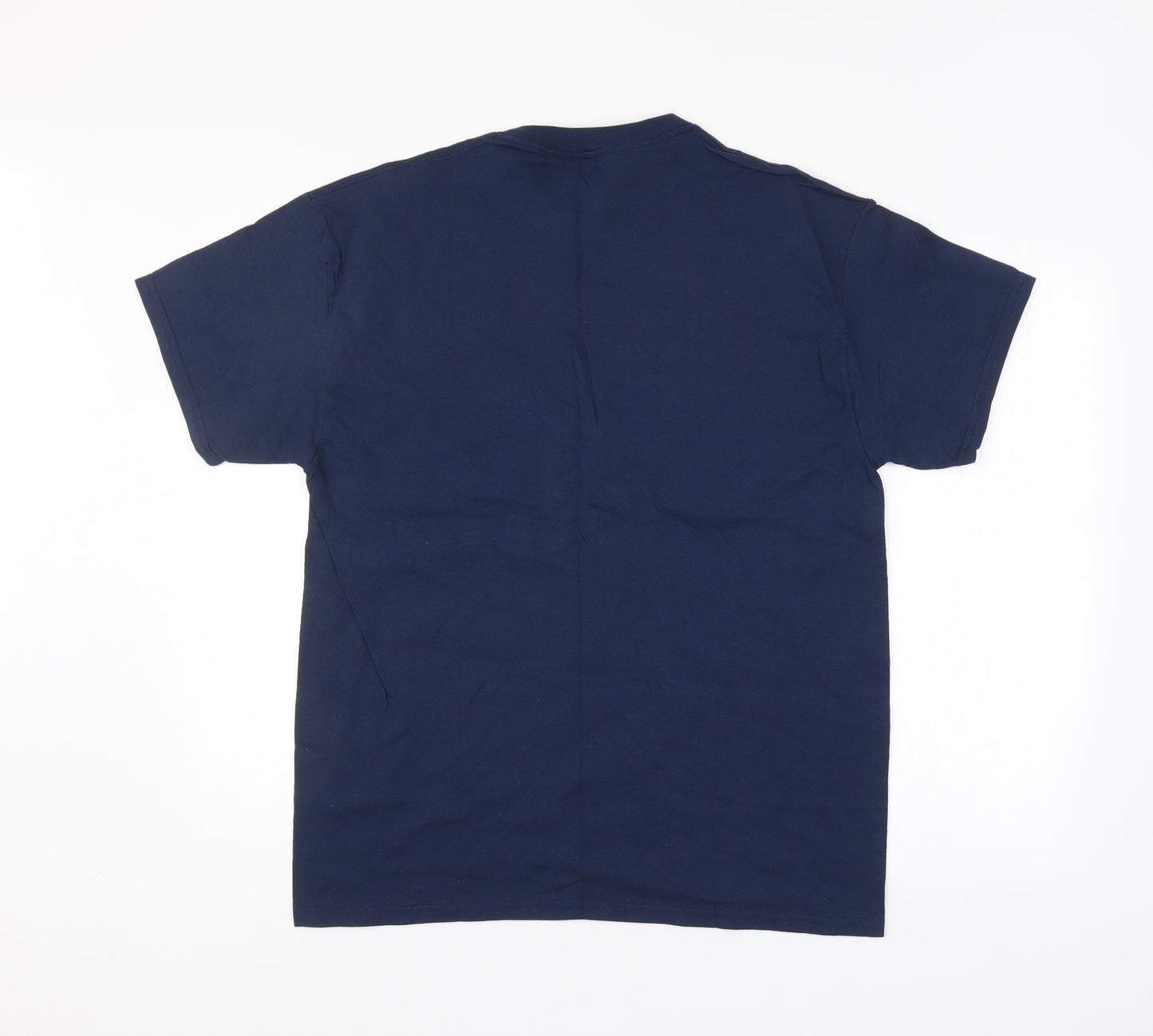 Gildan Mens Blue    T-Shirt Size L