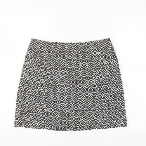 NEXT Womens Multicoloured Geometric  A-Line Skirt Size 10