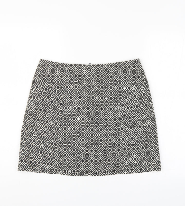 NEXT Womens Multicoloured Geometric A-Line Skirt Size 10