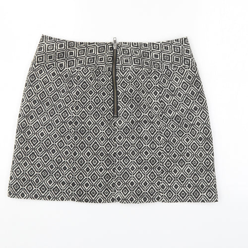 NEXT Womens Multicoloured Geometric  A-Line Skirt Size 10