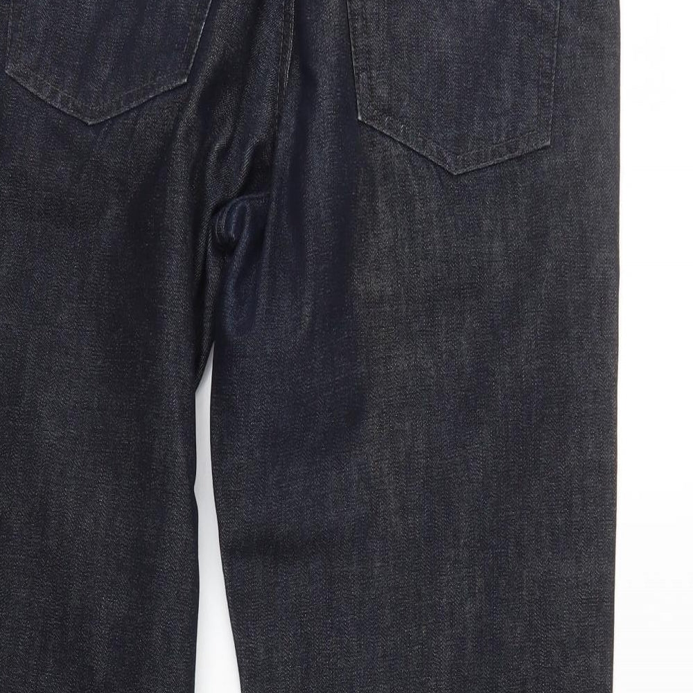 NEXT Mens Black  Denim Straight Jeans Size 32 L27 in