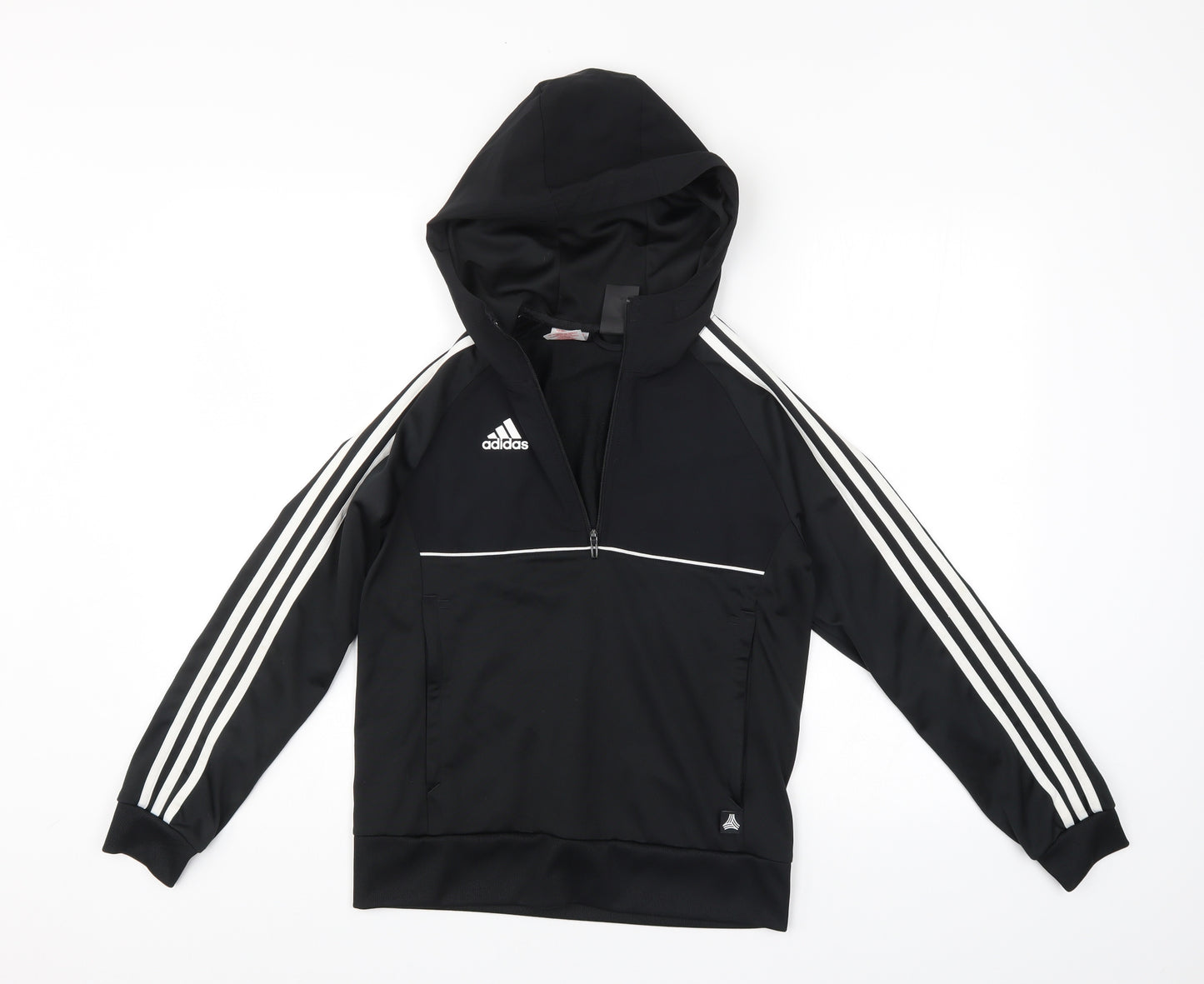 adidas Boys Black   Pullover Hoodie Size 11-12 Years