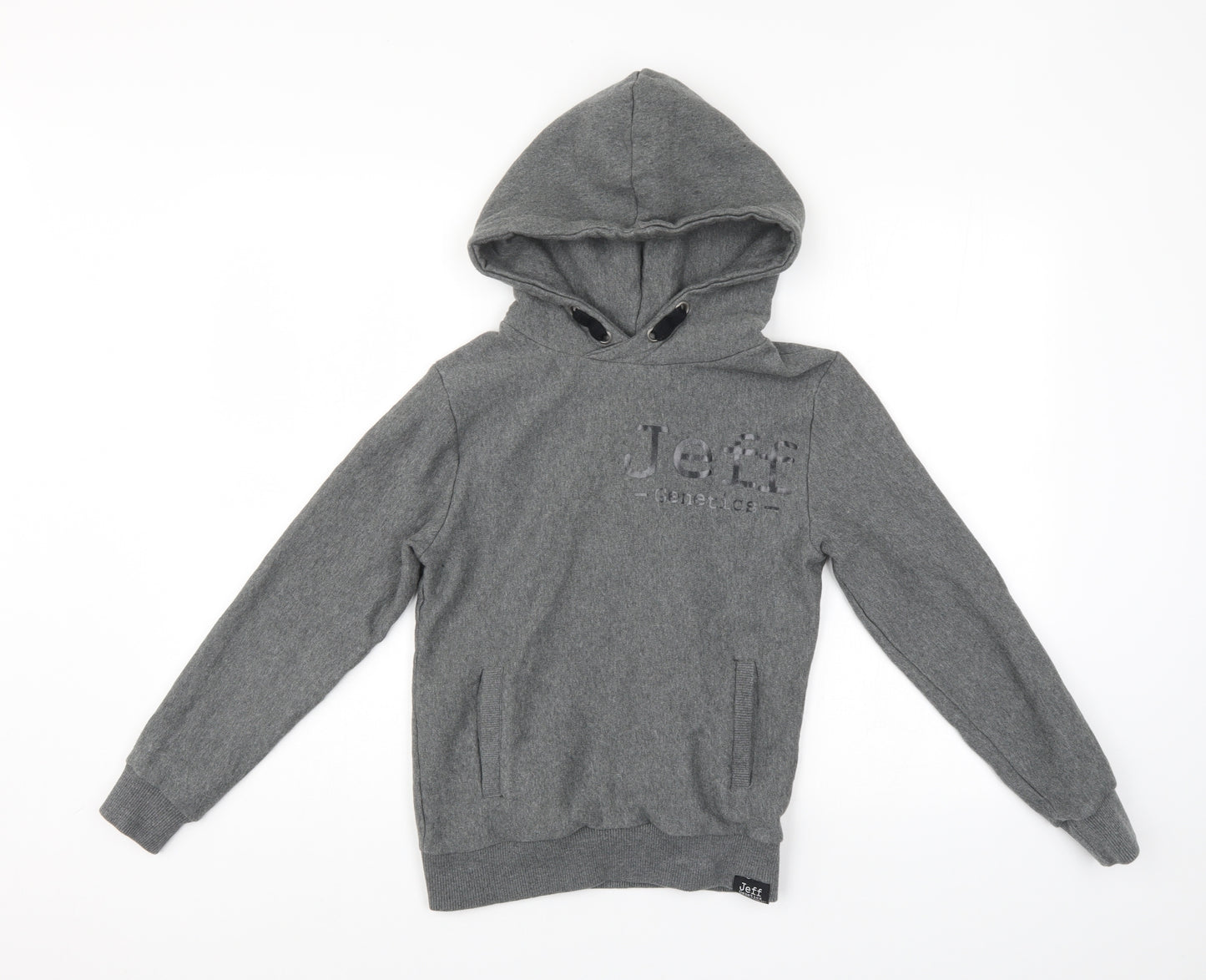 Jeff Genetics Mens Grey   Pullover Hoodie Size S