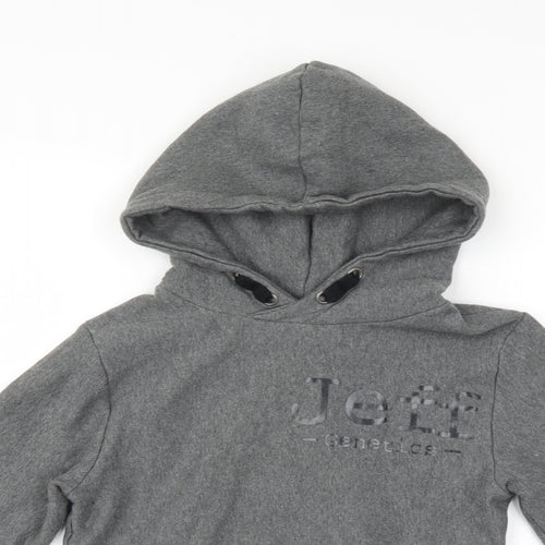 Jeff Genetics Mens Grey   Pullover Hoodie Size S