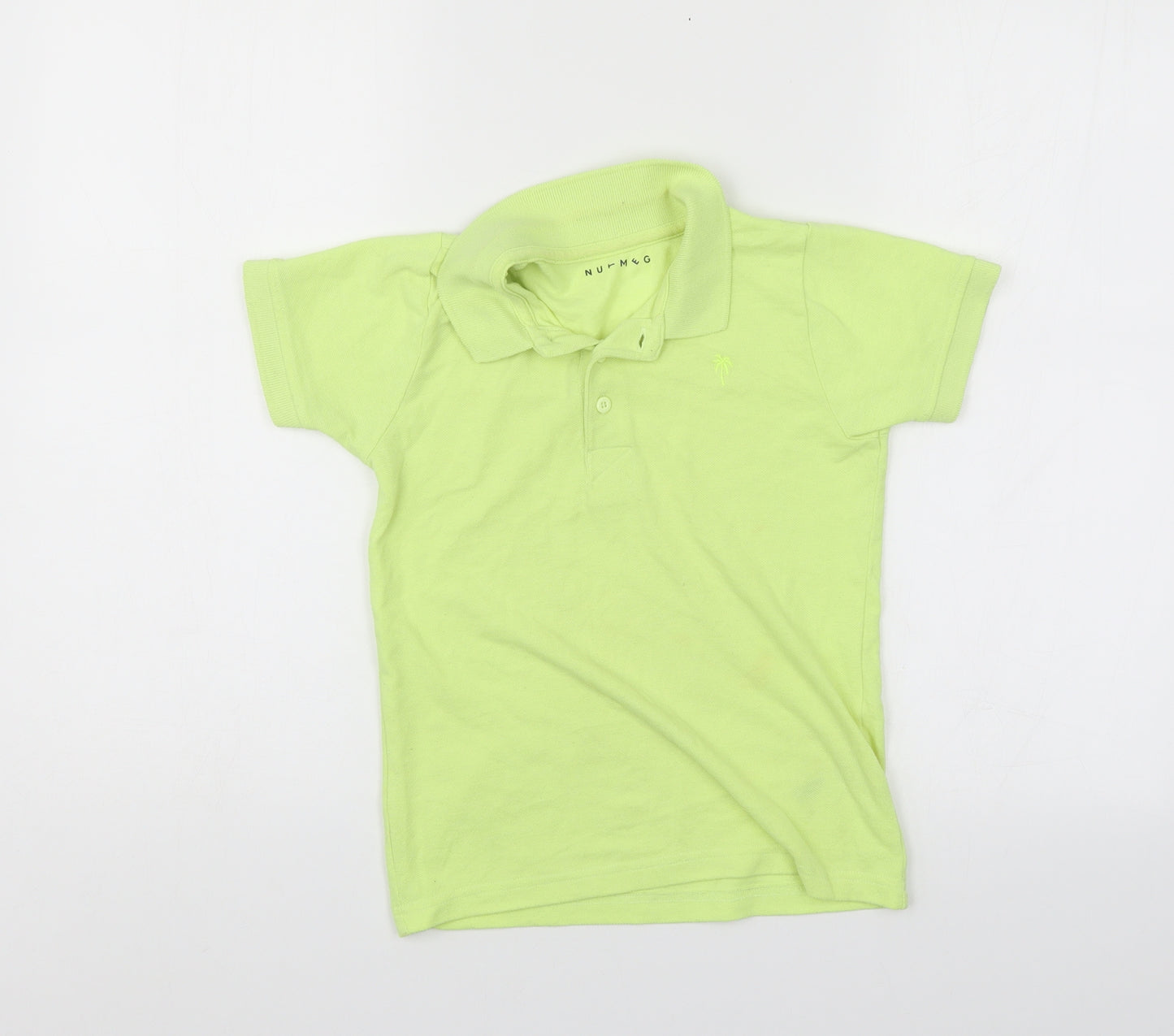 Nutmeg Boys Green   Pullover Polo Size 6-7 Years