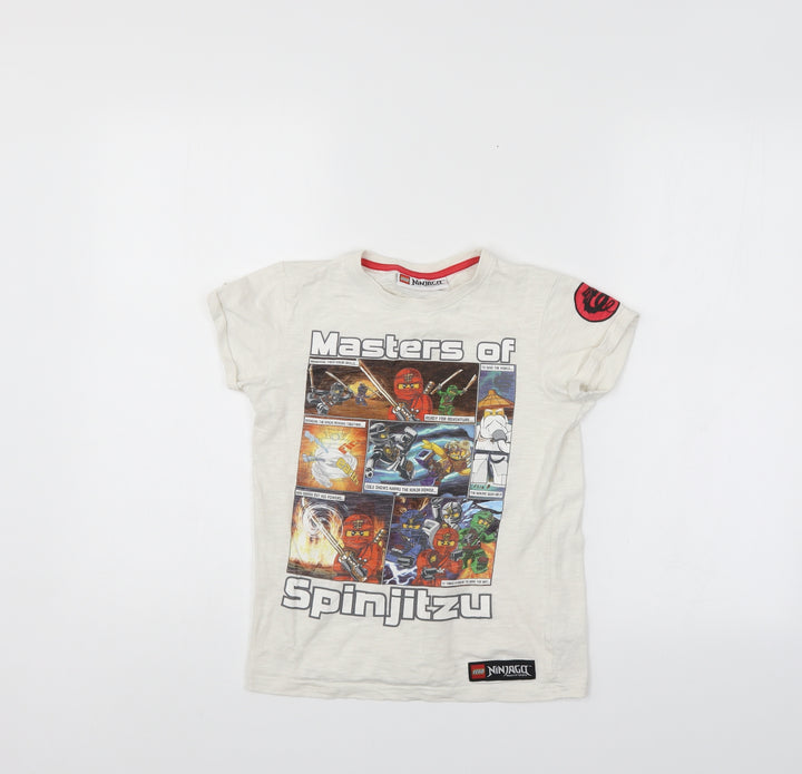 LEGO Boys White Basic T-Shirt Size 8 Years - Lego