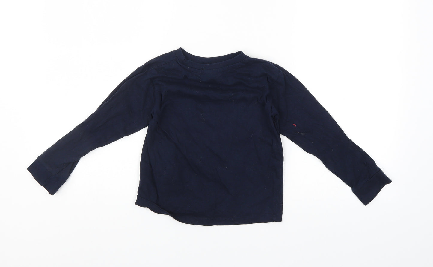 Preworn Boys Blue    Pyjama Top Size 6-7 Years  - christmas