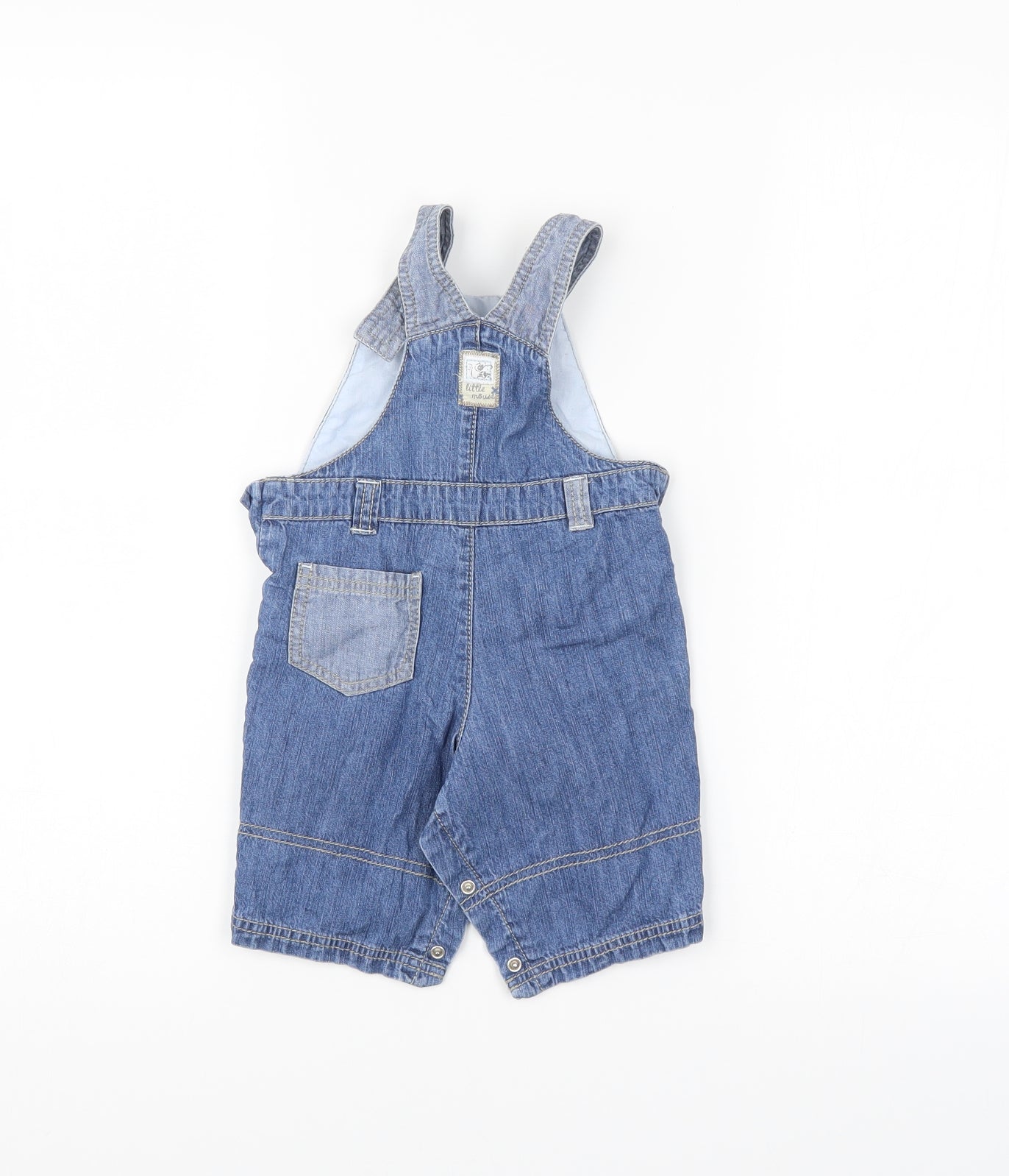 NEXT Baby Blue  Denim Dungaree One-Piece Size 0-3 Months