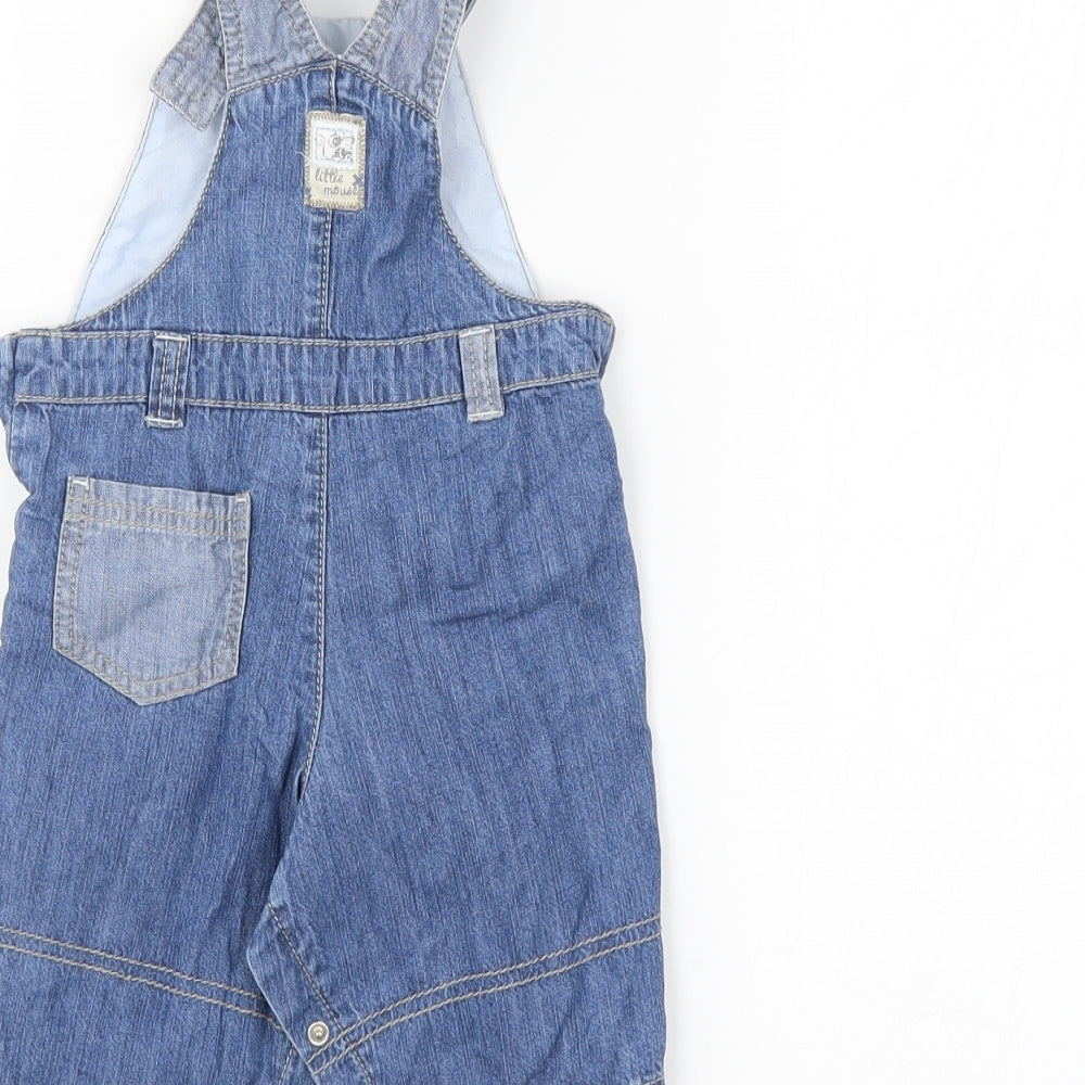NEXT Baby Blue  Denim Dungaree One-Piece Size 0-3 Months