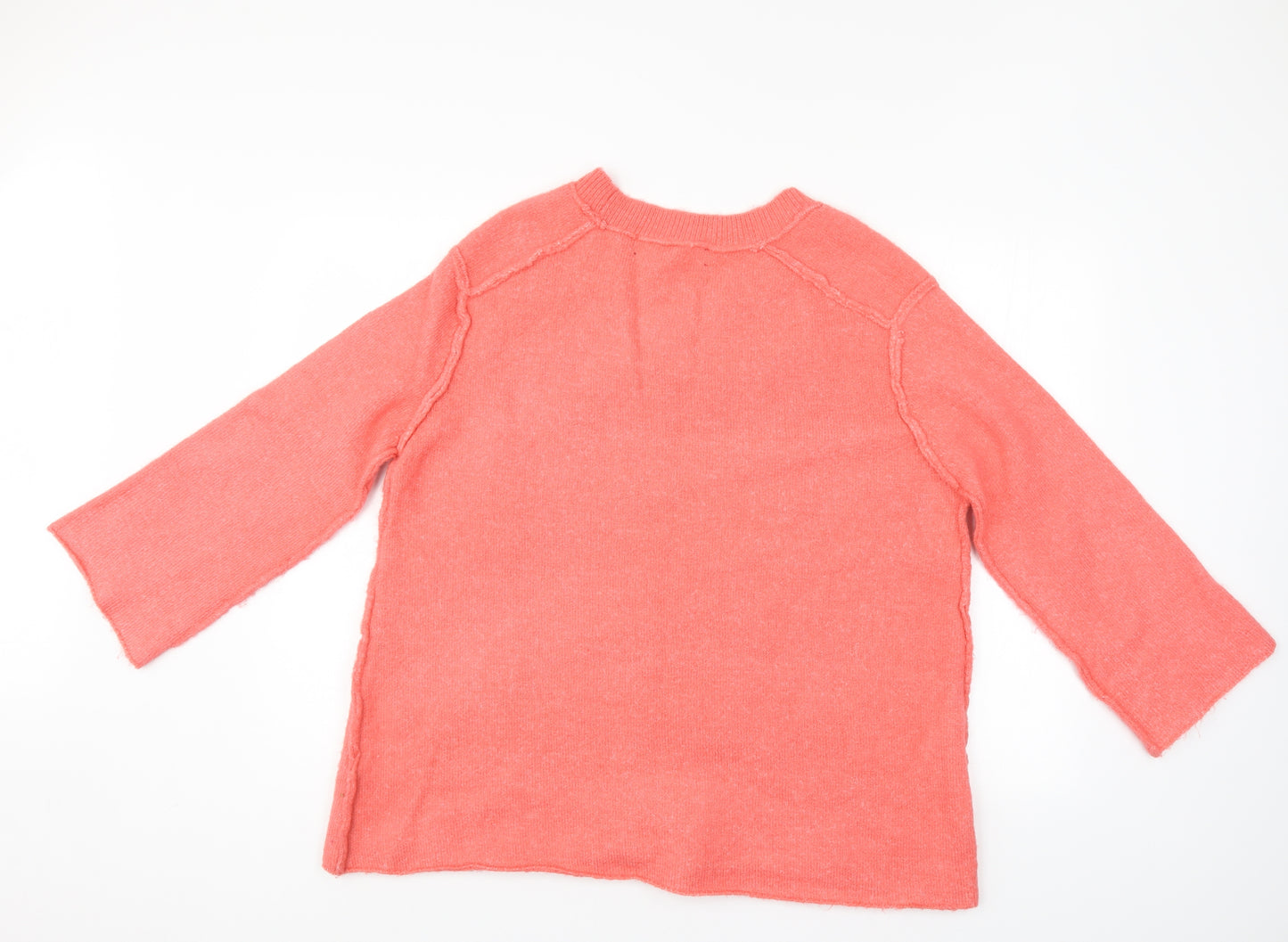 Zara Womens Orange   Pullover Jumper Size M
