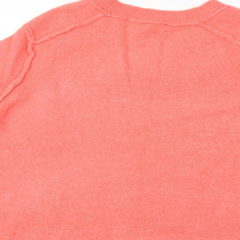Zara Womens Orange   Pullover Jumper Size M