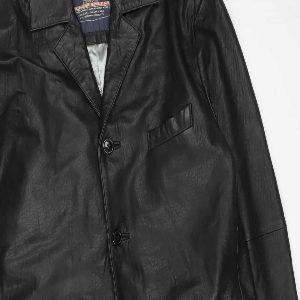 Preworn Mens Black   Jacket Coat Size L