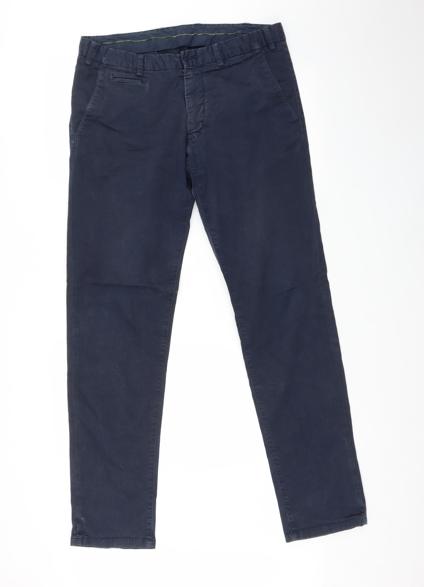 Massimo Dutti Womens Blue   Trousers  Size 16 L32 in