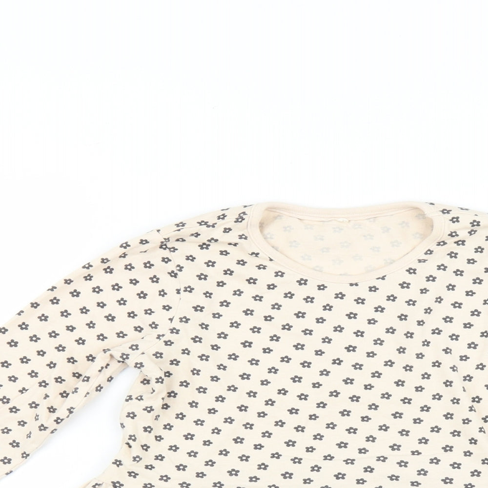 George Girls Beige   Basic T-Shirt Size 4-5 Years