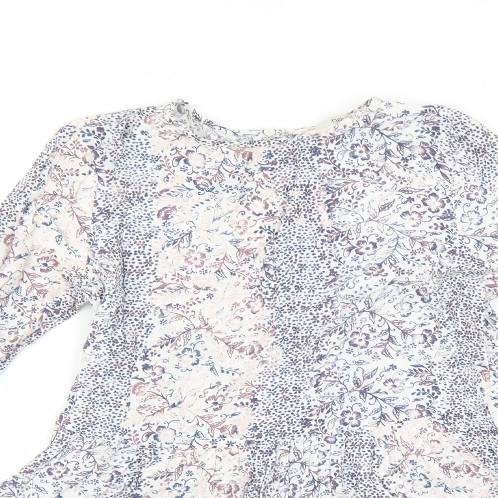 NEXT Womens Pink Floral  Basic Blouse Size 8